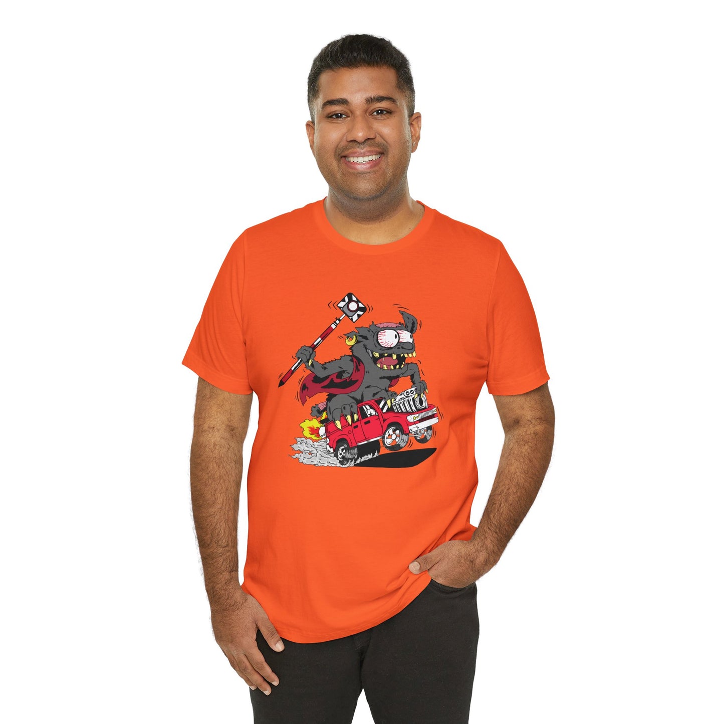 Land Survey Monster In a Survey Crew Truck Shirt