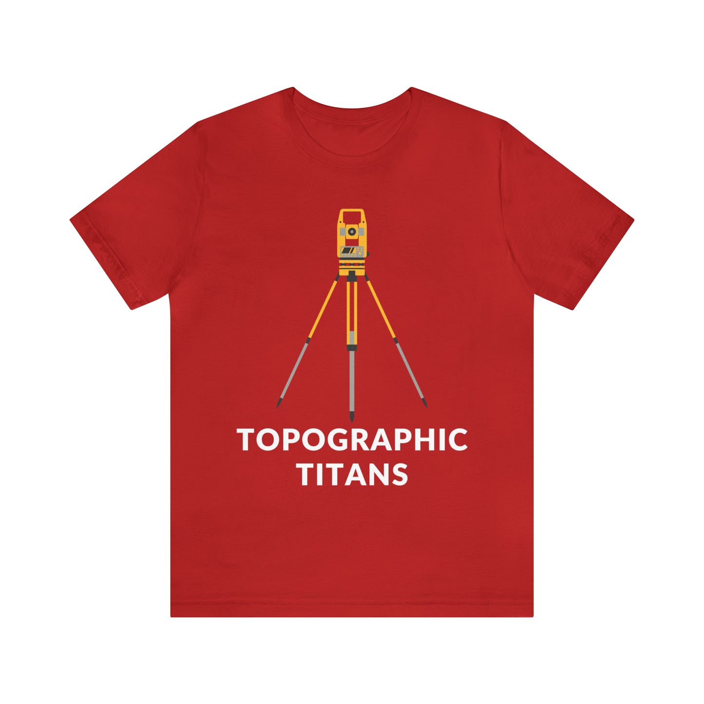 Funny Land Surveyor Shirt - Topographic Titans - Surveying Graphic Tee - Surveyor T Shirt - Unisex - Land Survey Present, Funny Surveying TShirt