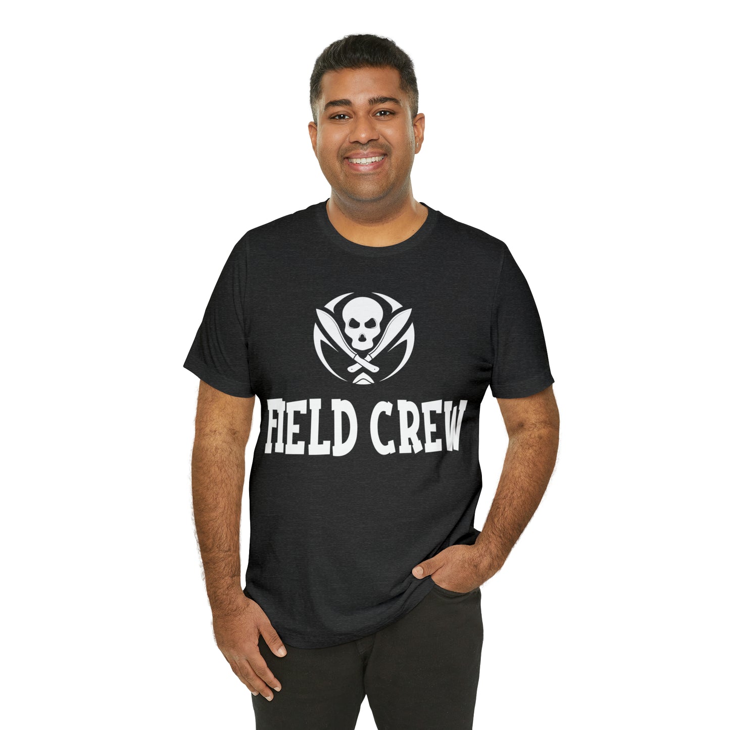 Fearless Field Crew - Land Surveyor Shirt with Skull and Machetes - Surveying Graphic Tee - Surveyor T Shirt - Unisex - Land Survey Present, Adventurous Surveying TShirt