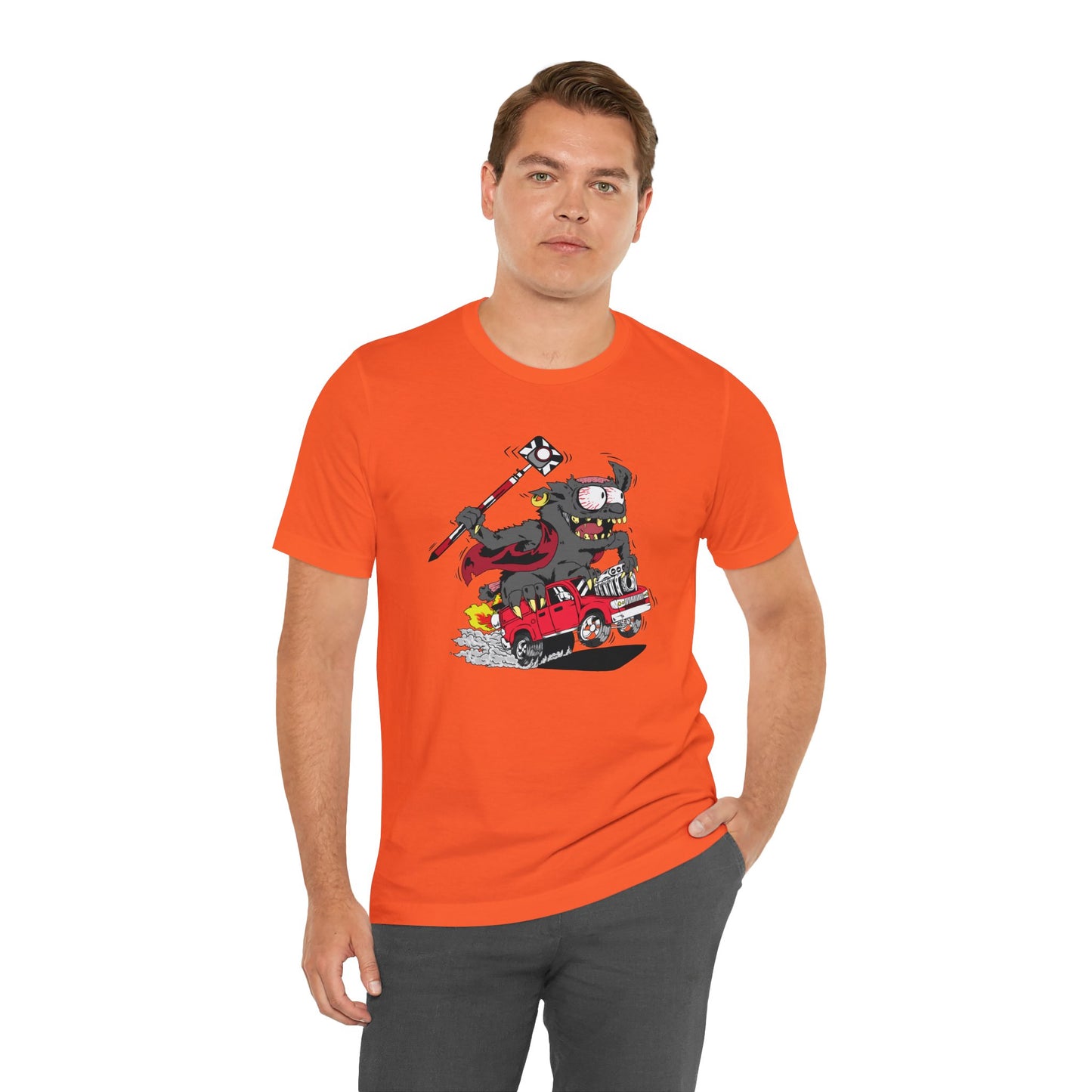 Land Survey Monster In a Survey Crew Truck Shirt