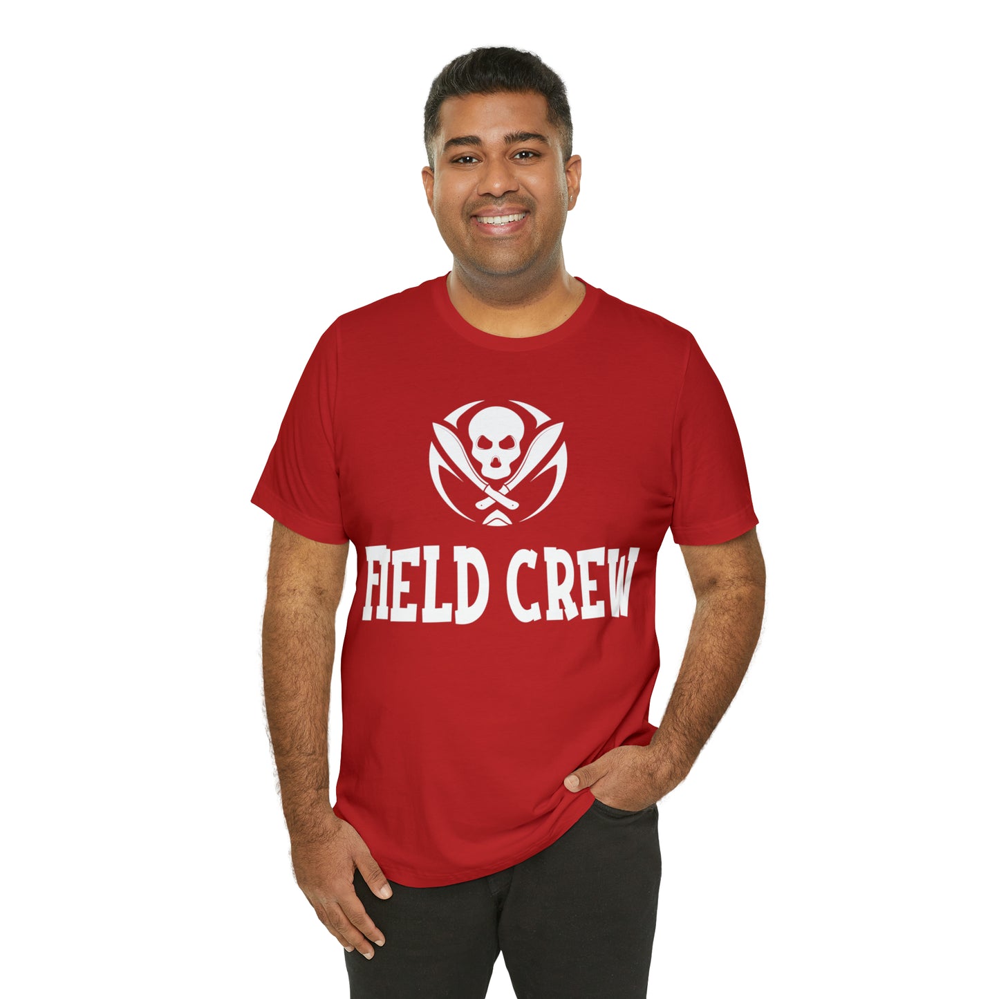 Fearless Field Crew - Land Surveyor Shirt with Skull and Machetes - Surveying Graphic Tee - Surveyor T Shirt - Unisex - Land Survey Present, Adventurous Surveying TShirt