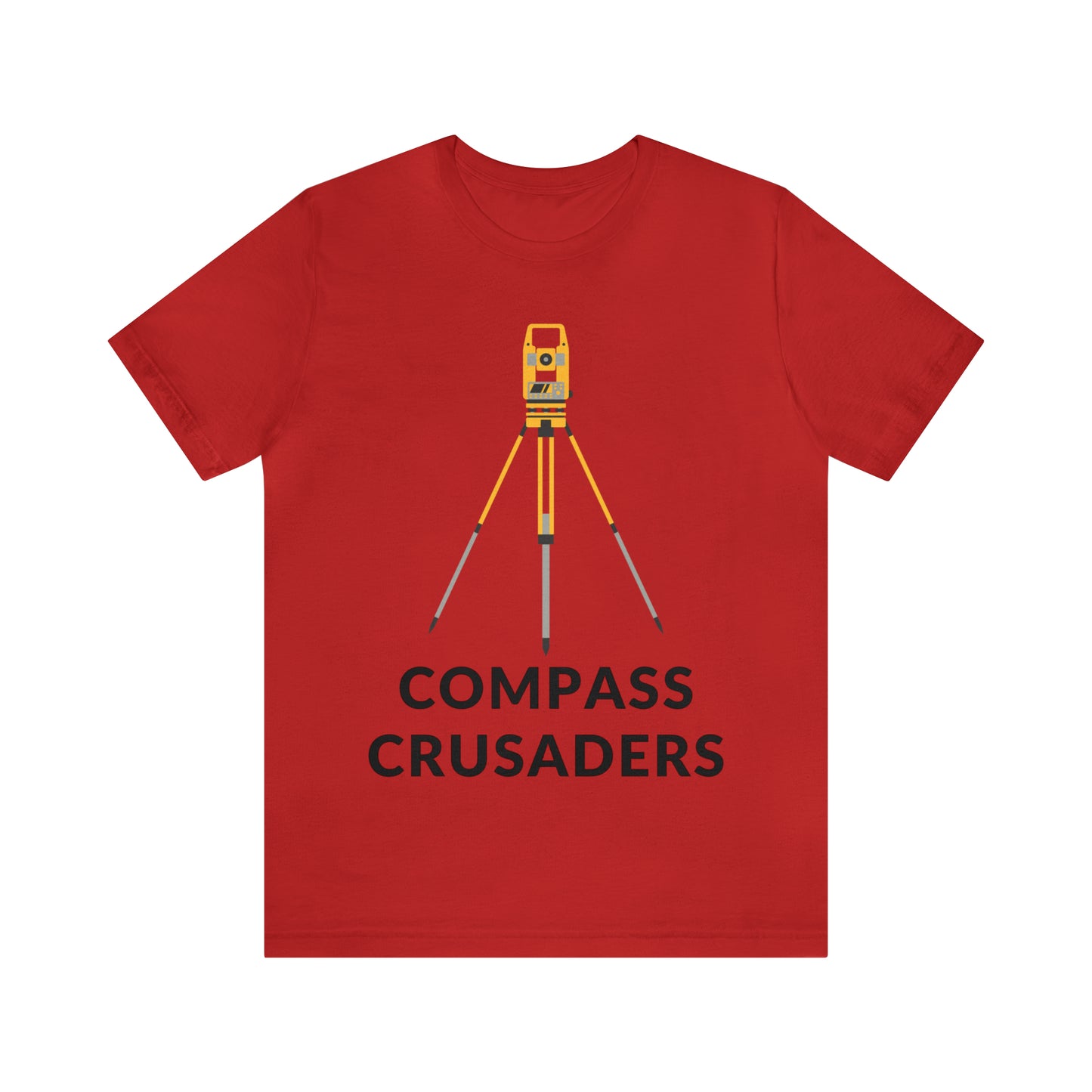 Compass Crusaders - Land Surveyor Shirt with Total Station Graphic - Surveying Graphic Tee - Surveyor T Shirt - Unisex - Land Survey Present, Adventurous Surveying TShirt