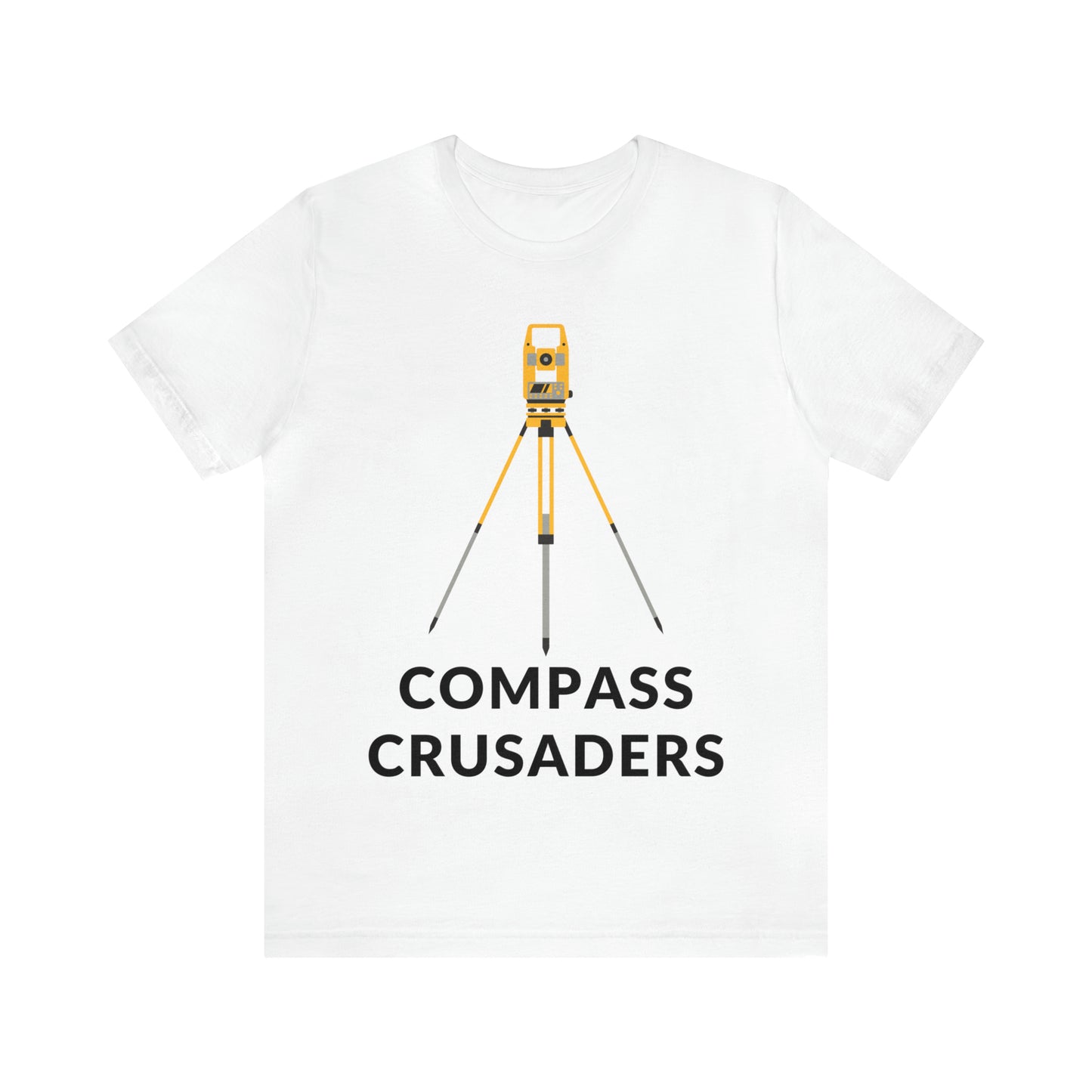 Compass Crusaders - Land Surveyor Shirt with Total Station Graphic - Surveying Graphic Tee - Surveyor T Shirt - Unisex - Land Survey Present, Adventurous Surveying TShirt