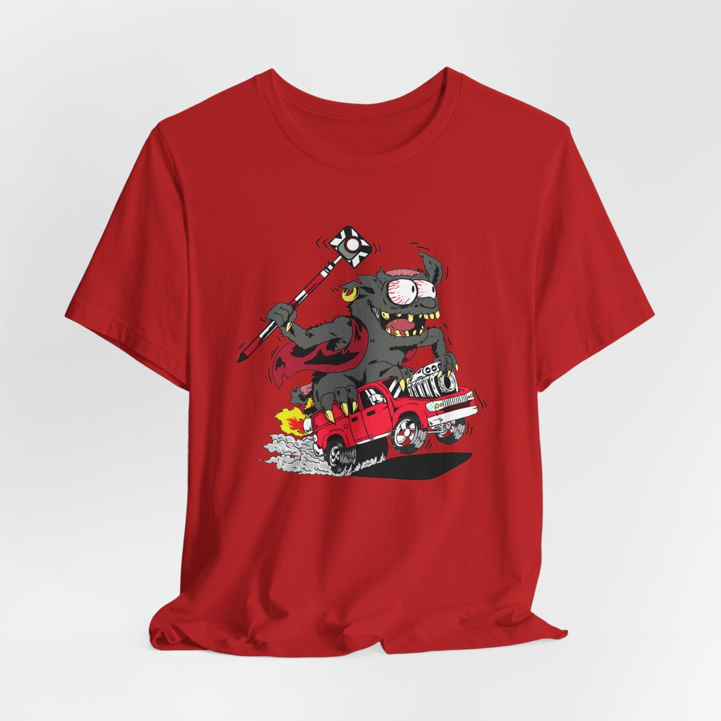 Land Survey Monster In a Survey Crew Truck Shirt