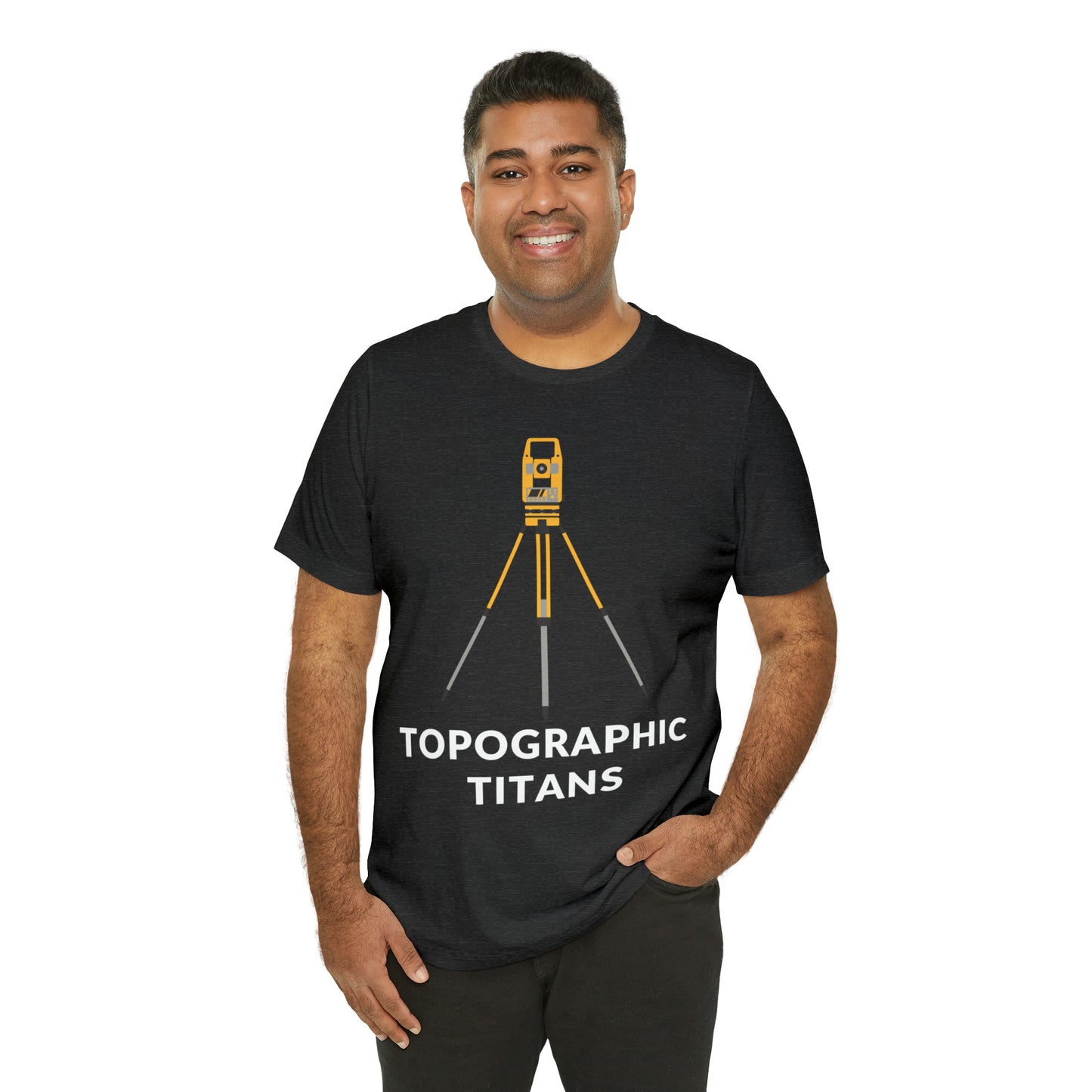 Funny Land Surveyor Shirt - Topographic Titans - Surveying Graphic Tee - Surveyor T Shirt - Unisex - Land Survey Present, Funny Surveying TShirt