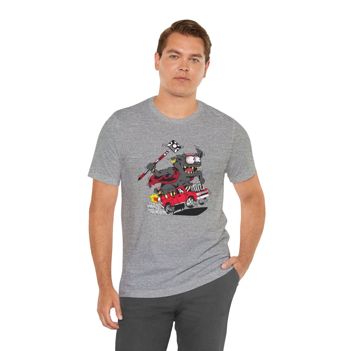 Land Survey Monster In a Survey Crew Truck Shirt