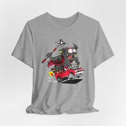 Land Survey Monster In a Survey Crew Truck Shirt