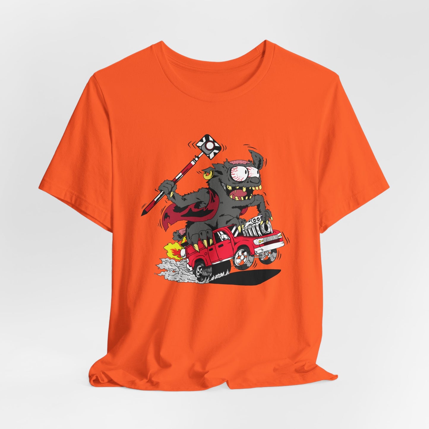 Land Survey Monster In a Survey Crew Truck Shirt