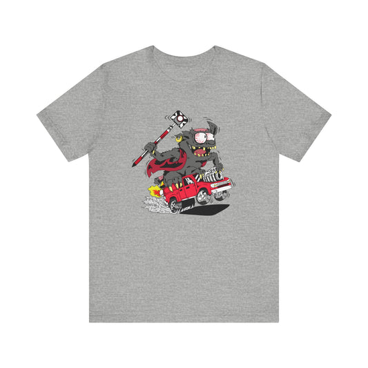 Land Survey Monster In a Survey Crew Truck Shirt