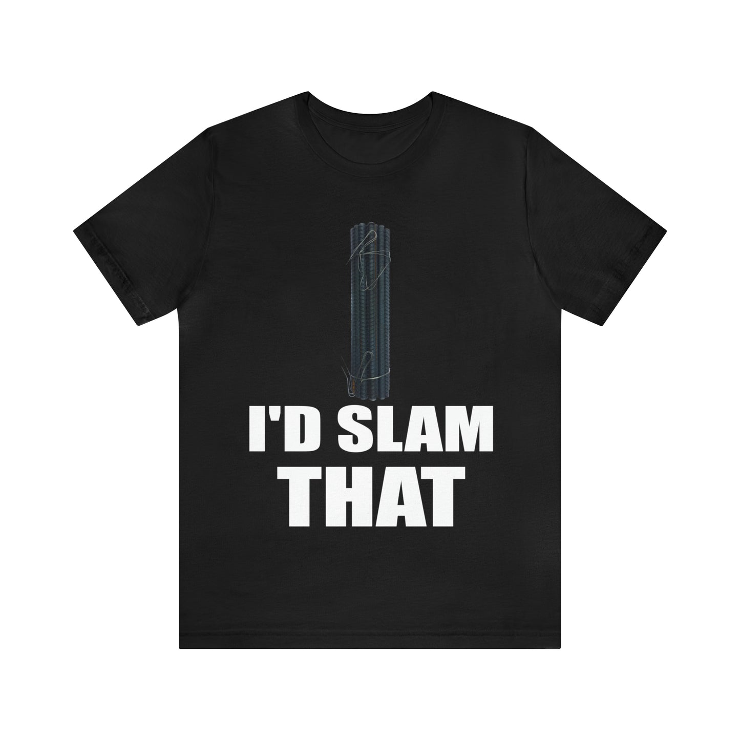 Land Surveyor's Graphic Tee - 'I'd Slam That' - 100% Cotton Rebar-Themed Shirt, Perfect Gift for Surveyors