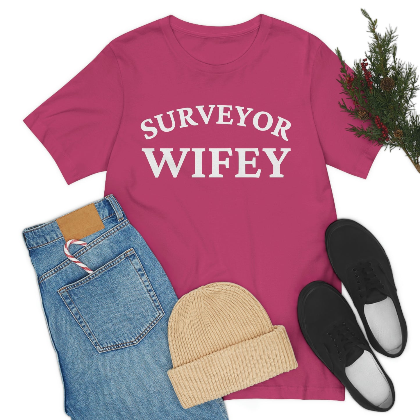 Surveyor Wifey Design - Gift for Land Surveyor's Wife, Proud Surveying Spouse Shirt Gift for Surveyor - Anniversary Gift