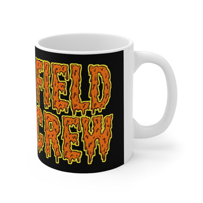 "Field Crew" Coffee Mug for Land Surveyors - Party Chief - Instrument Man - Rodman | Stacked Text Design | Shop Now