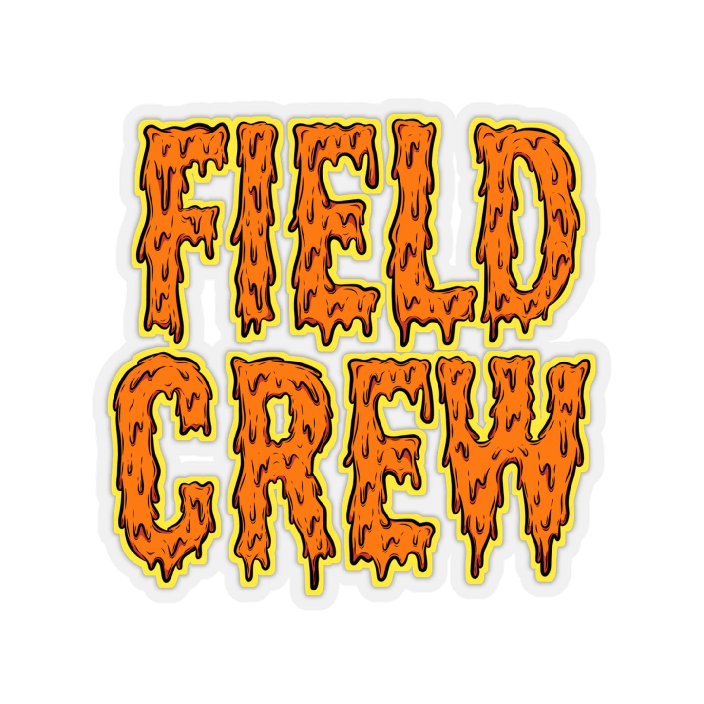 "Field Crew" Sticker for Land Surveyors | Stacked Text Design | Shop Now