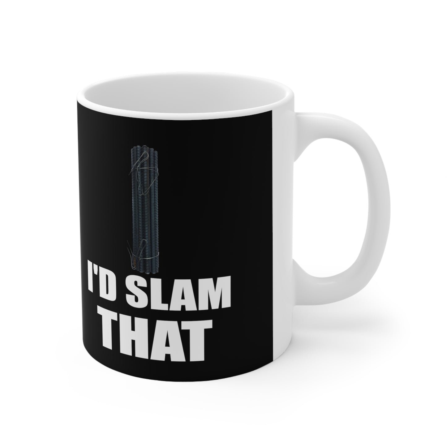 "I'd Slam That" Coffee Mug for Land Surveyors | White Ceramic | Shop Now