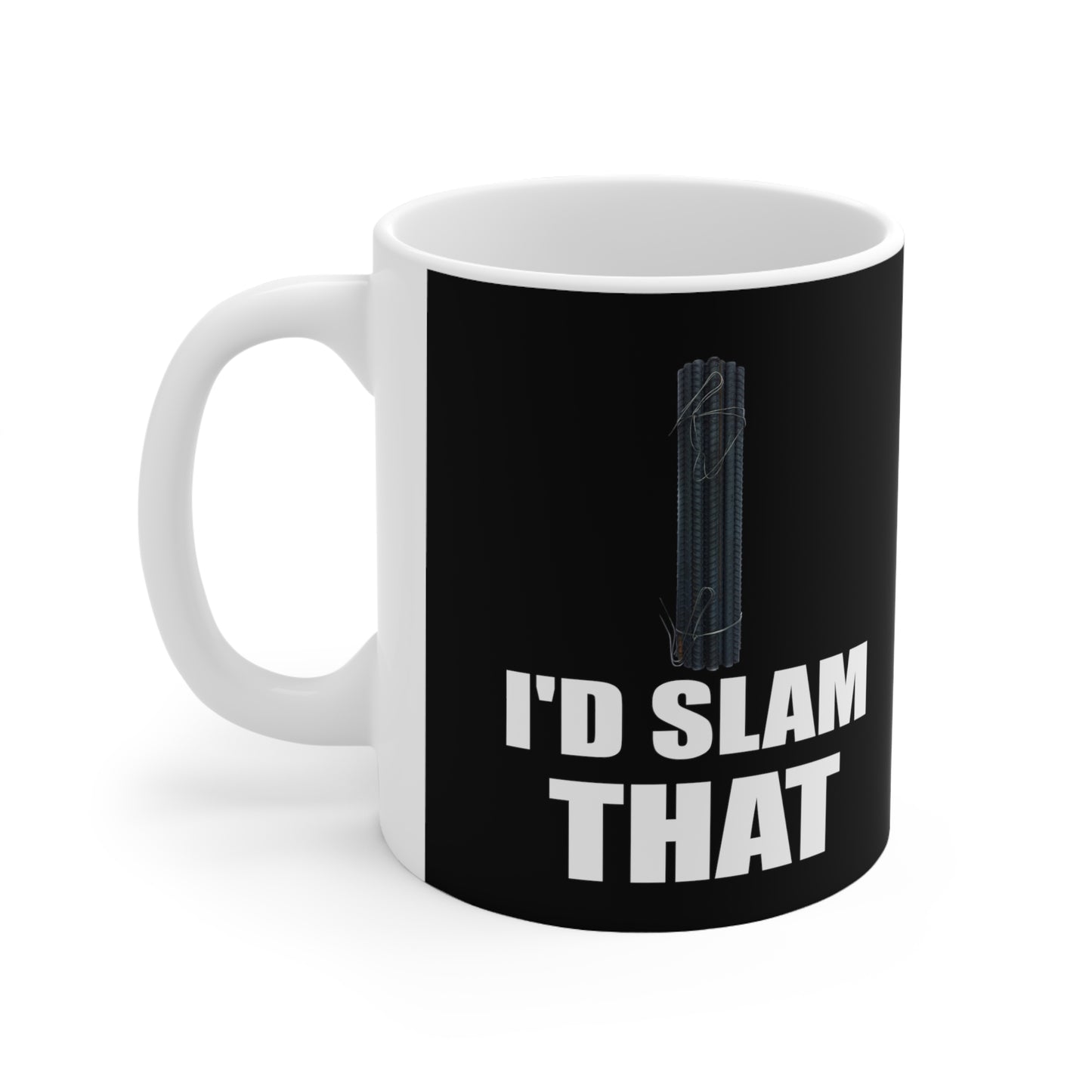 "I'd Slam That" Coffee Mug for Land Surveyors | White Ceramic | Shop Now